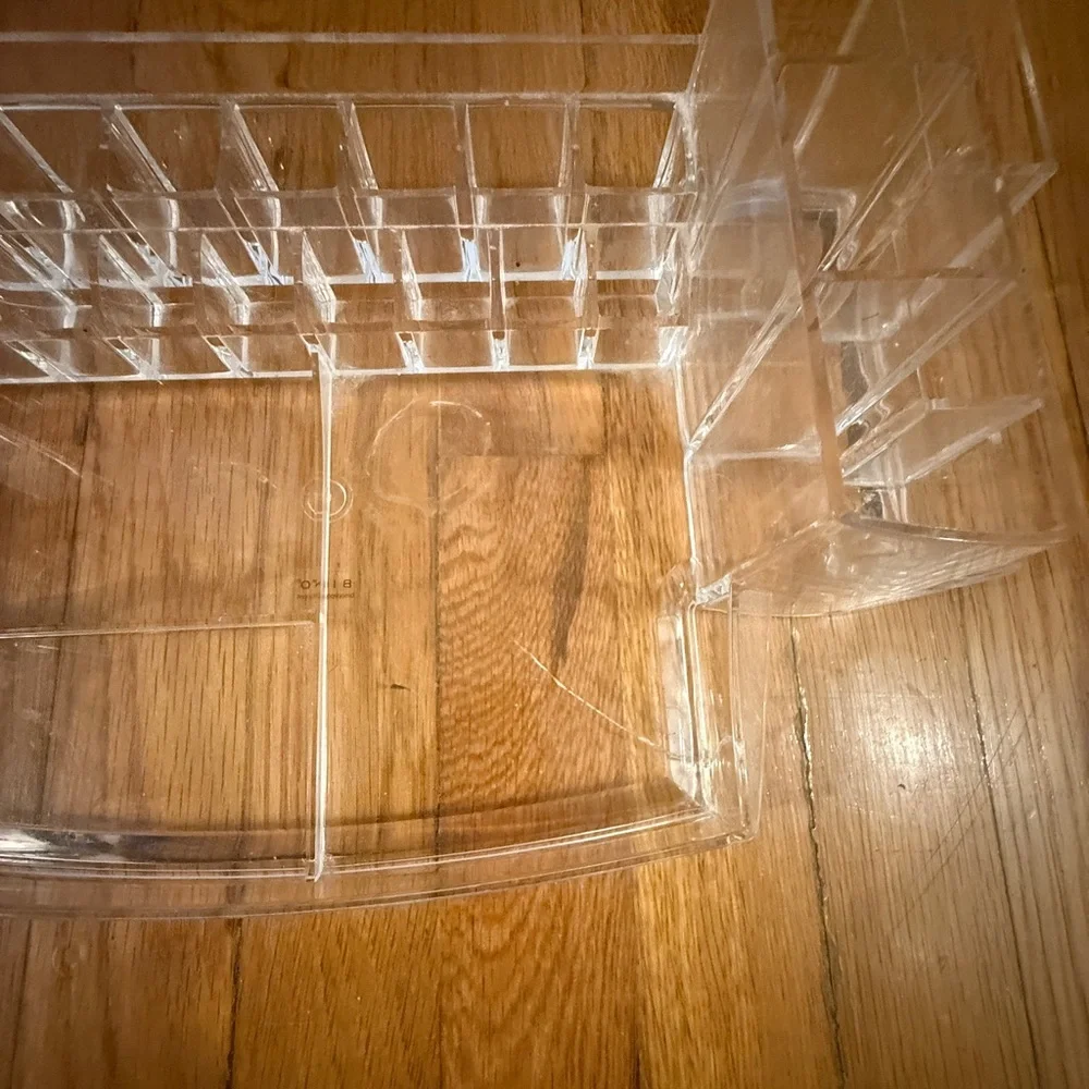 Pre-owned Bino Compartment Acrylic Cosmetic Makeup Organizer Tray Storage